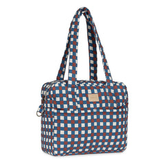 Nobodinoz - Hyde Park Mosaik Wickeltasche | Blau
