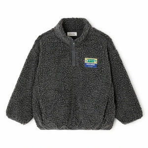 American Vintage - Hoktown Geri Dönüştürülmüş Elyaflardan Üretilmiş Rozetli Sweatshirt | Kömür grisi