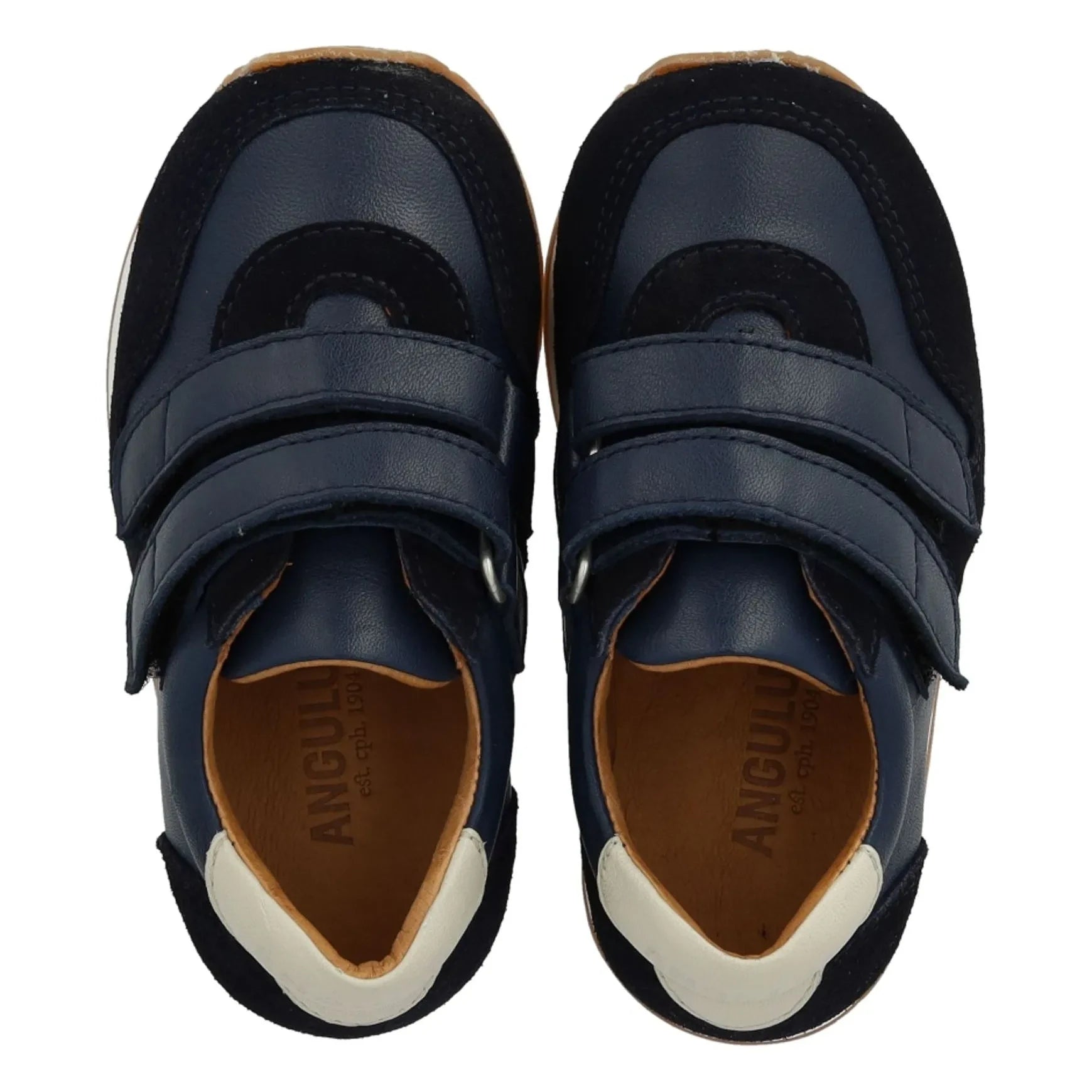 Angulus - Sneakers mit doppelten Streifen | Marineblau