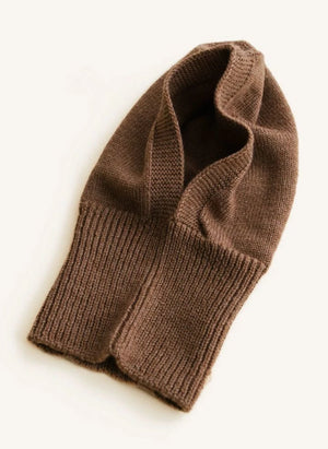Hvid - Eddy Zwei-Farben-Merino-Woll-Balaklava | Mocha