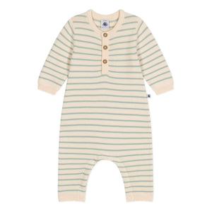Petit Bateau - Strampler aus Marrant-Mousse-Strick | Beige