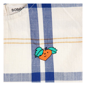 Bobo Choses - Bio-Baumwoll-Baby-Tartan-Oberteil | Ecru