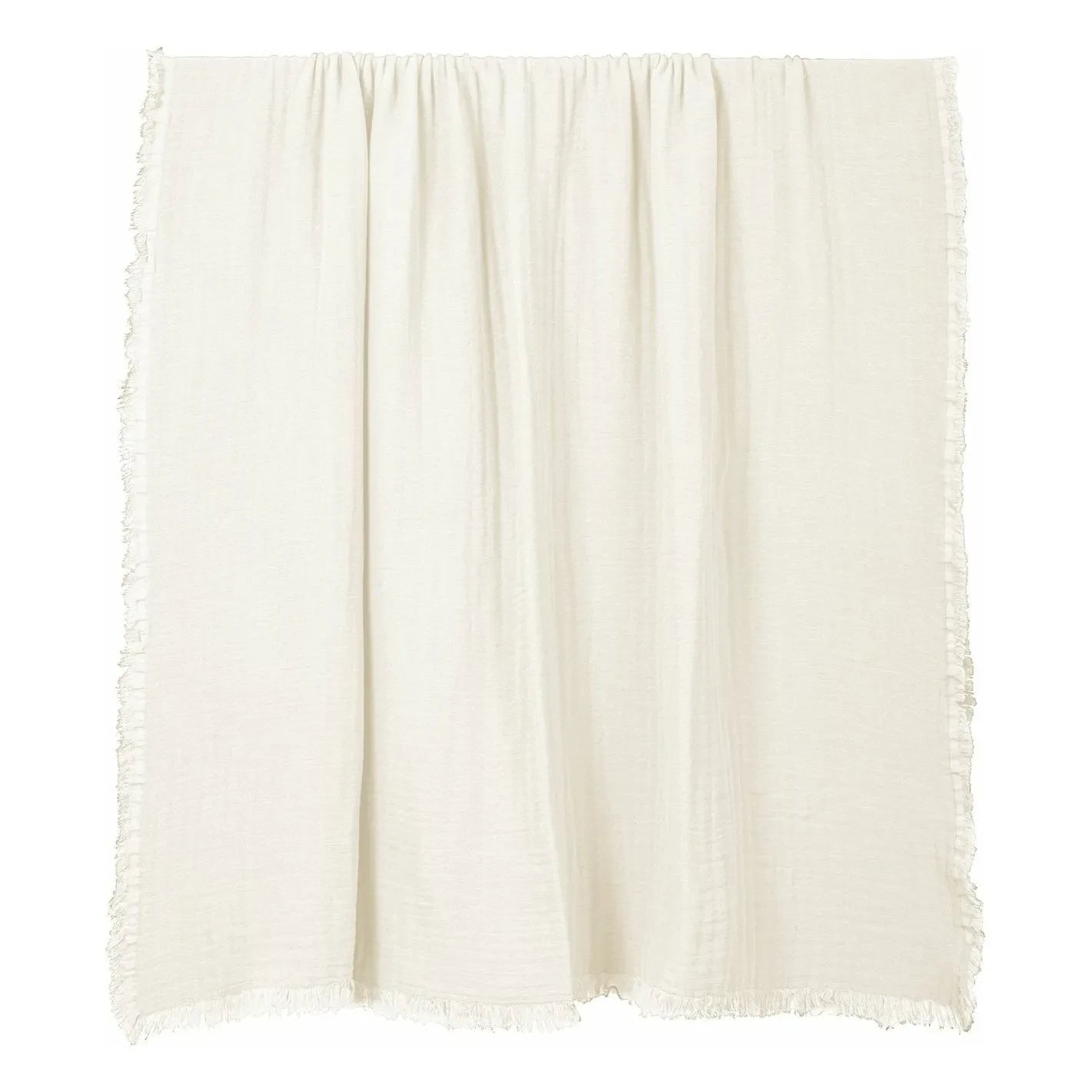 Haomy - Tagesdecke aus Baumwoll-Voile Vanly | Elfenbein