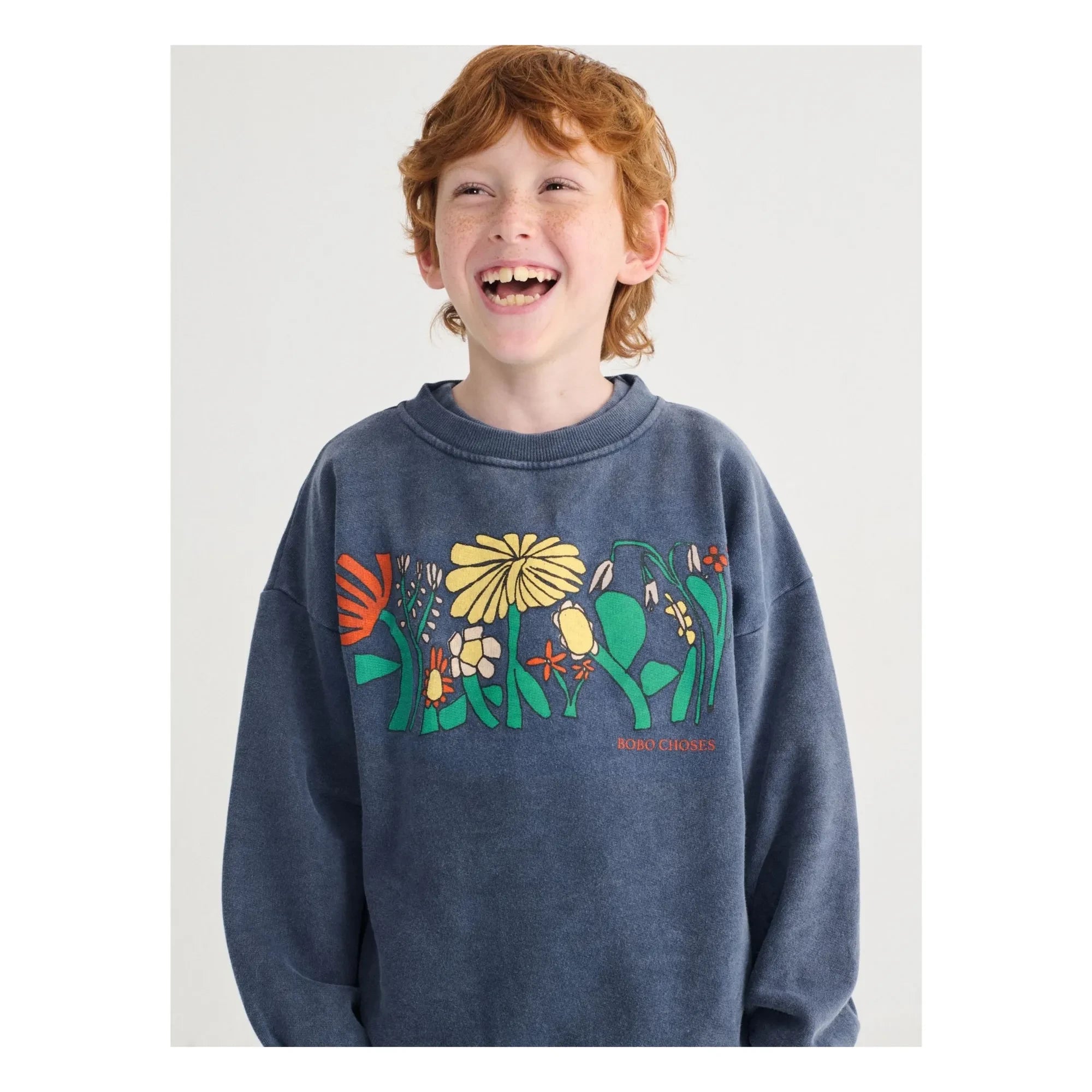 Bobo Choses - Herbalist Bio-Baumwoll-Sweatshirt | Marineblau