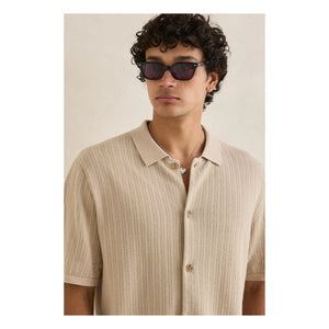 Rhythm - Strukturiertes Kurzarmhemd | Beige