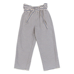 Babe & Tess - Teresa Gestreifte geraffte Hose | Marineblau