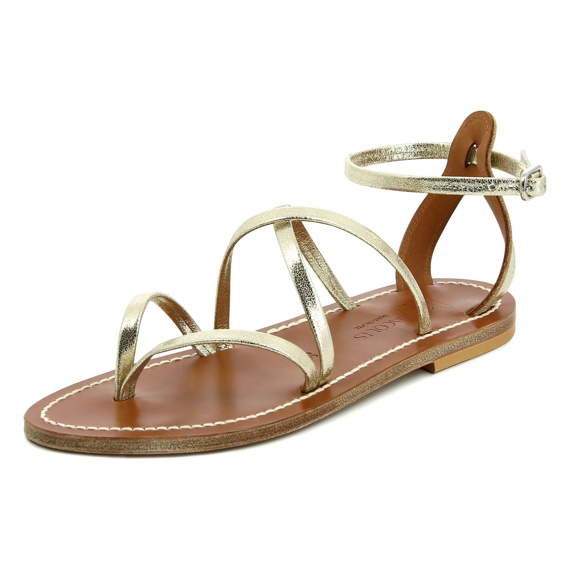K.Jacques - Epicure Metallic Sandalen | Champagner