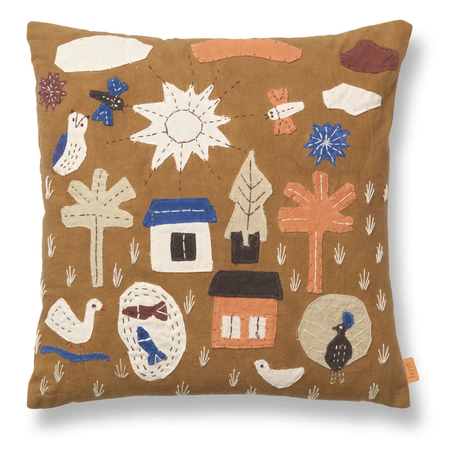 Ferm Living Kids - Village Kissen | Camel