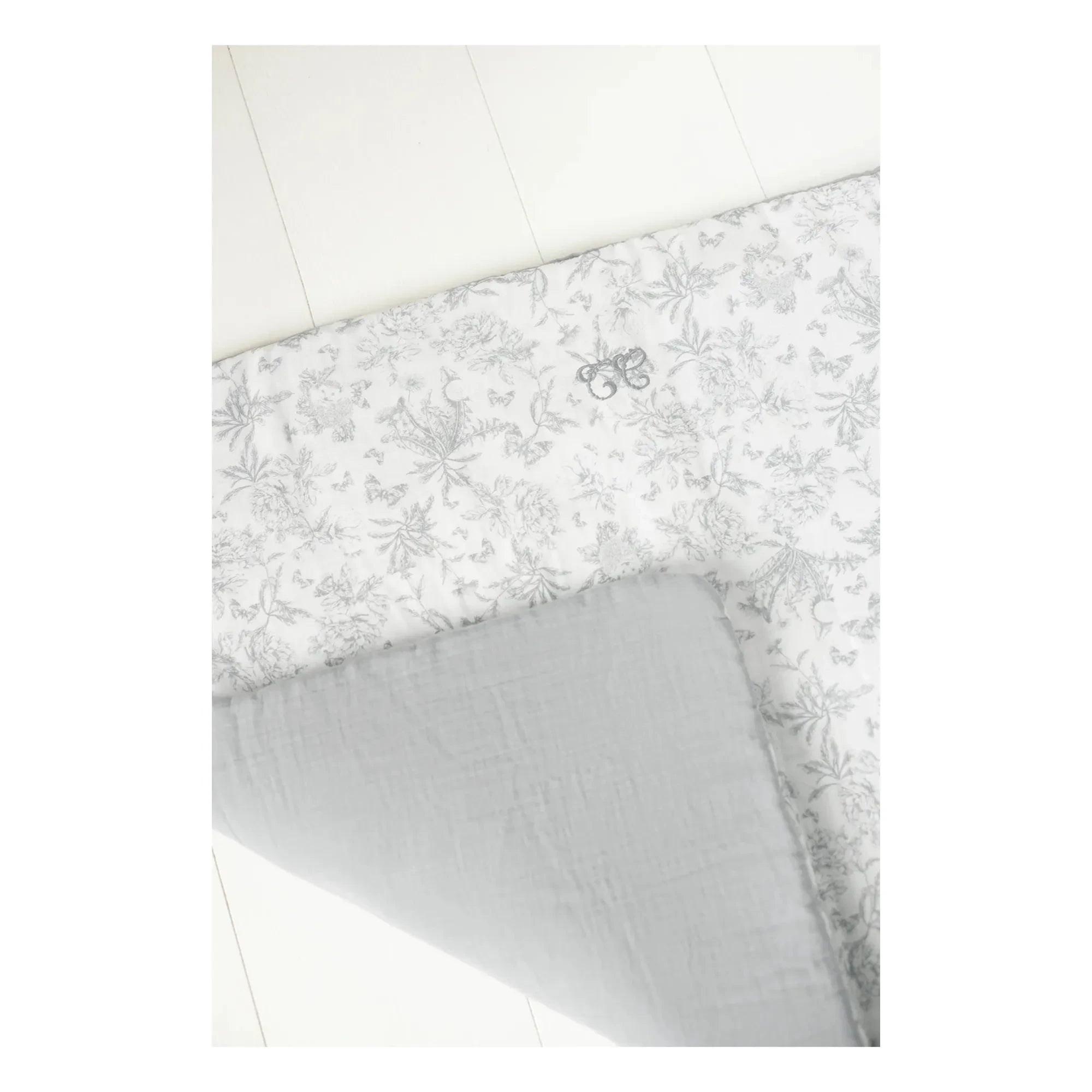 Tartine et Chocolat - Toile de Jouy Decke | Grau