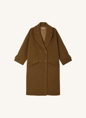 Sessùn - Mia Wolle Mantel | Camel