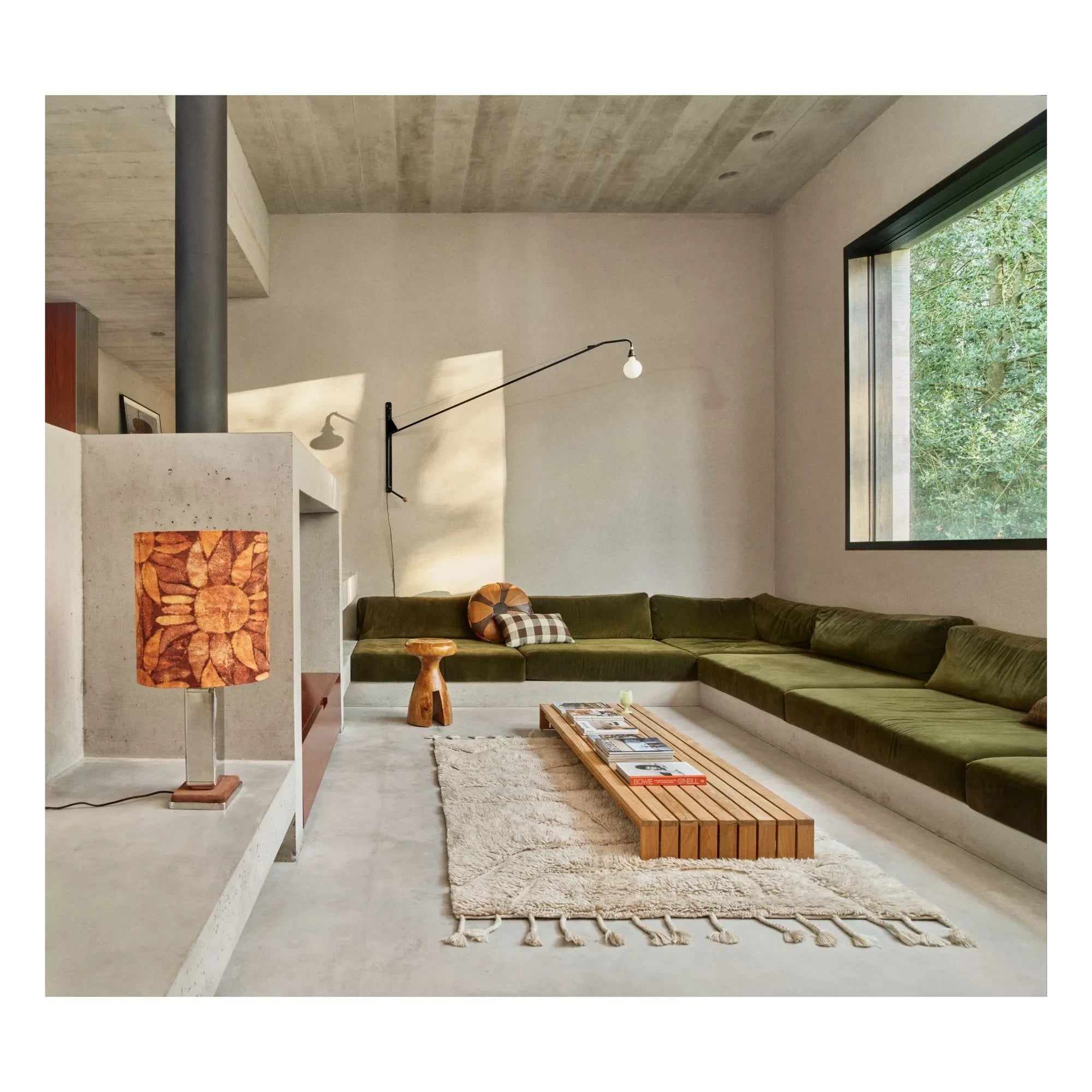 HKliving - Unendlicher Wollteppich | Creme