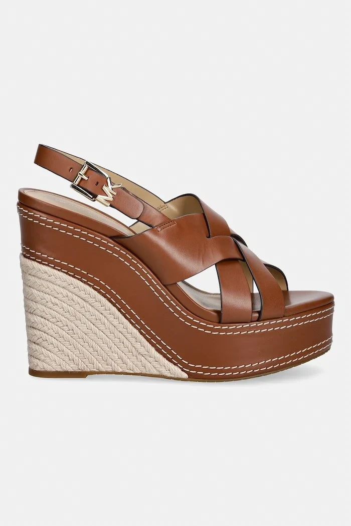 MICHAEL Michael Kors Nora Wedge Deri Sandalet