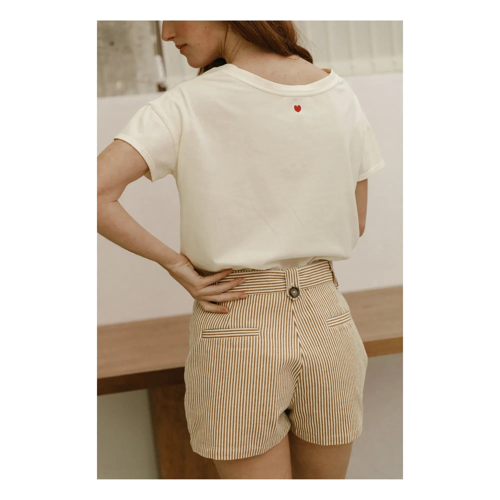 Emile et Ida - Zelina Gestreiftes T-Shirt - Damenkollektion | Honey