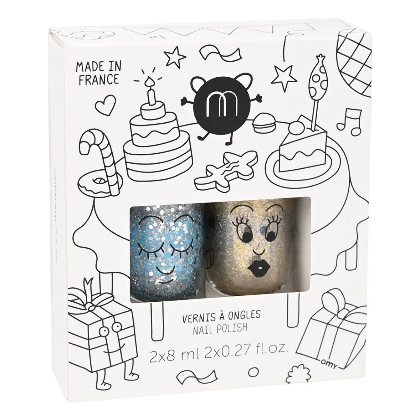 Nailmatic Kids - Boum Nagellack Duo | Gold