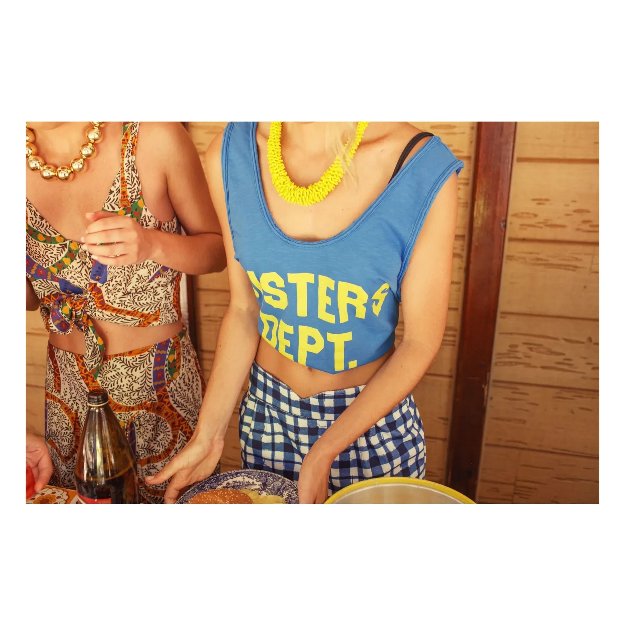 Sisters Department - Olivia Baumwoll-Top | Blau
