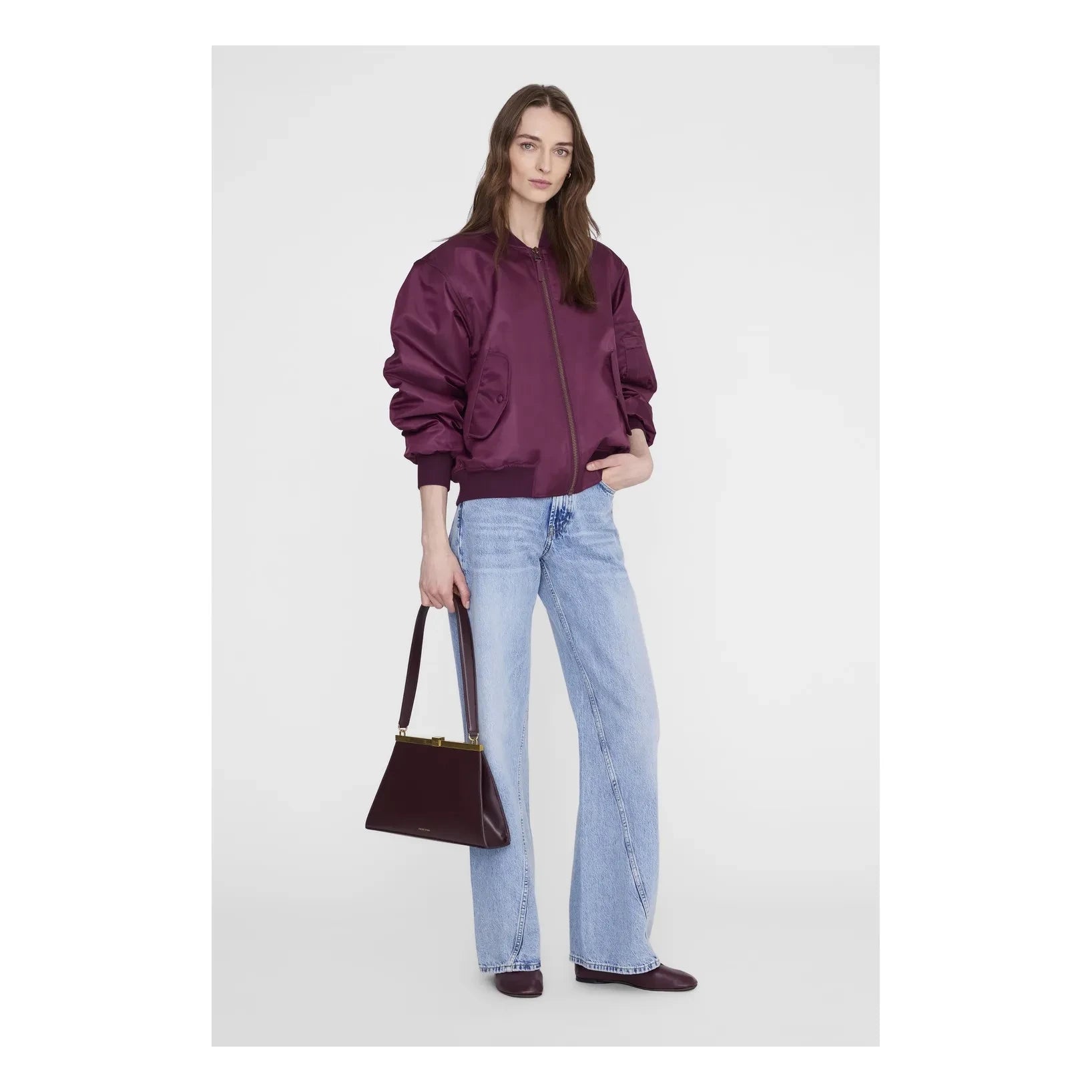 Anine Bing - Bomber Leon | Bordo