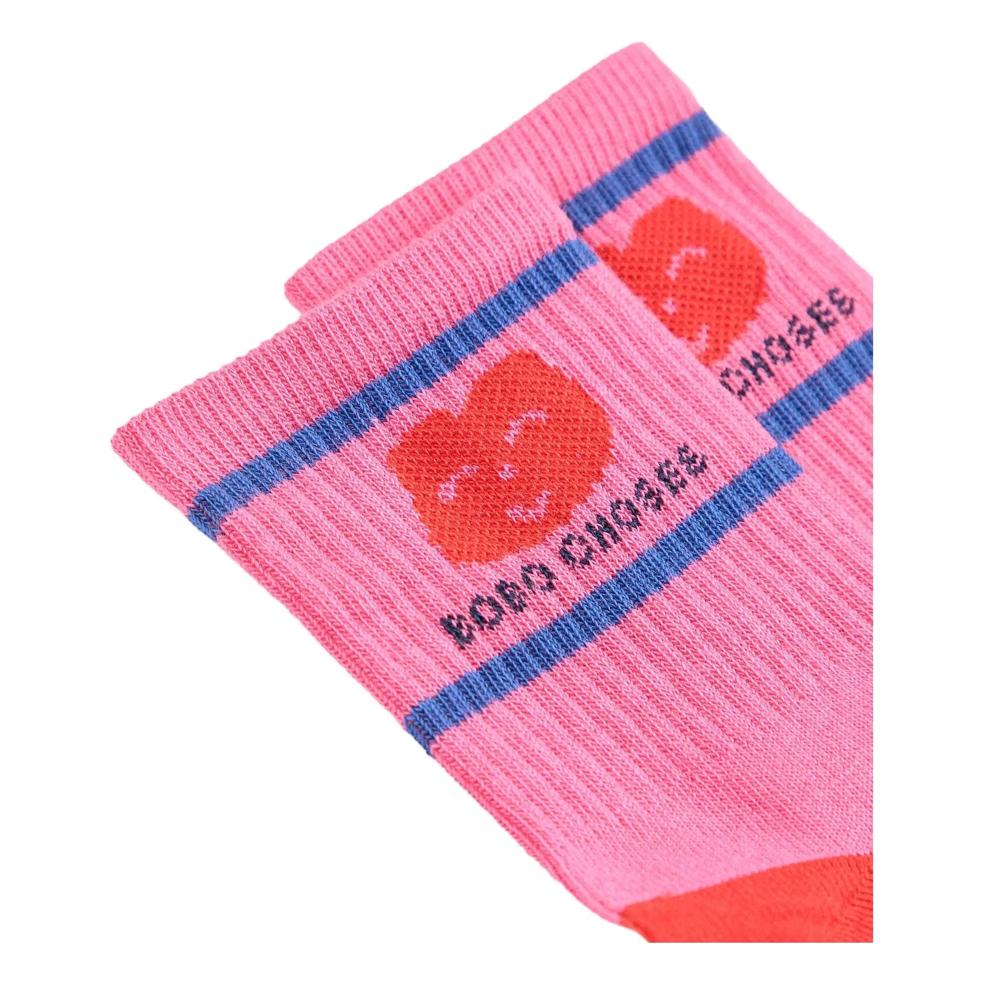 Bobo Choses - Bio-Baumwoll-Herz-Socken | Fuchsia
