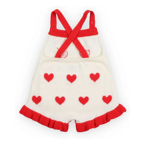 the new society - Maqui Hearts Jacquard Strampler | Weiß