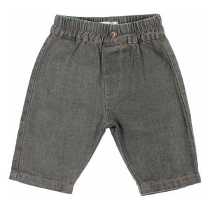 Búho - Organik Pamuklu Bebek Kot Pantolon | Denim gri