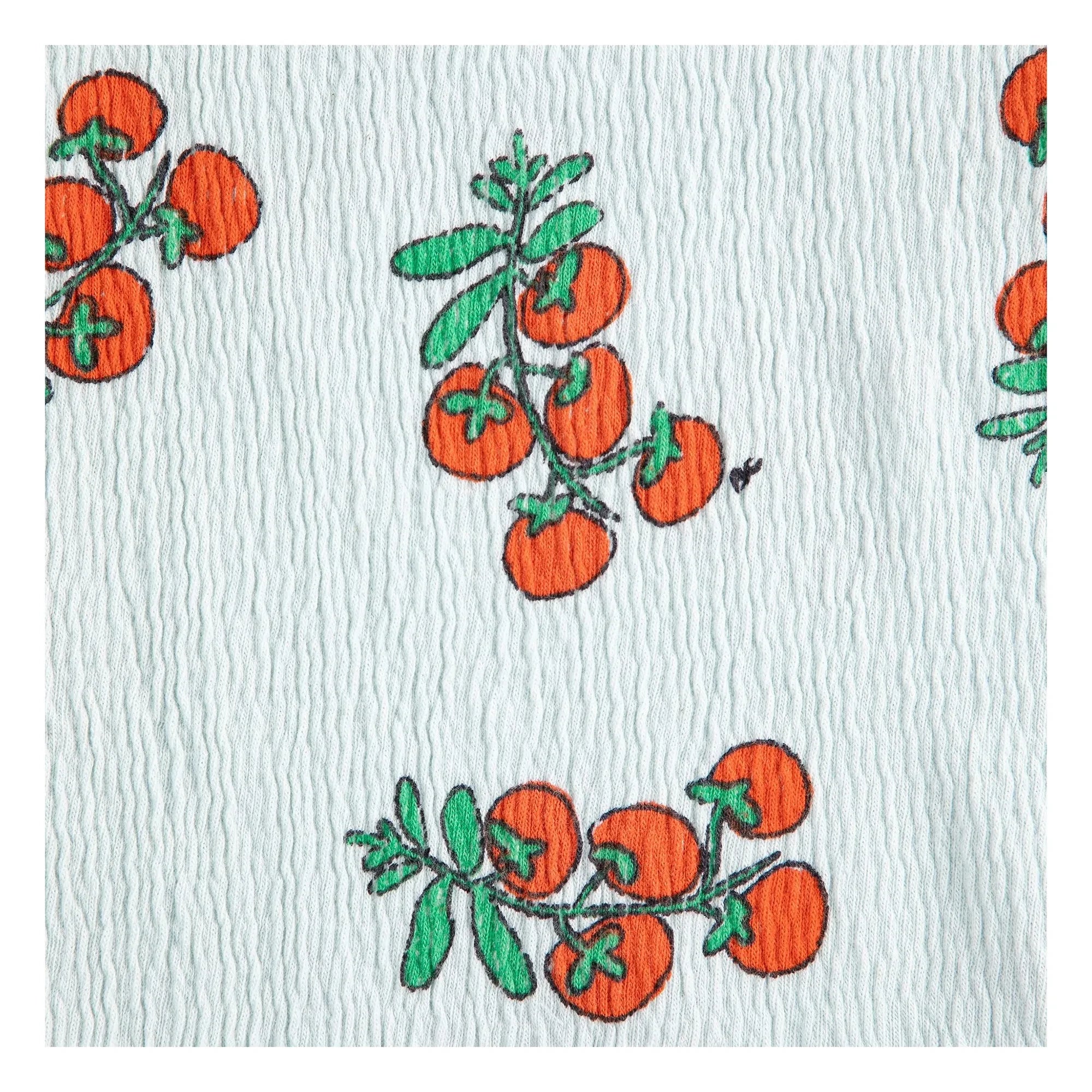 Bobo Choses – Bio-Baumwolle Tomaten Crop T-Shirt | Hellblau