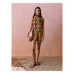 Boteh - Alhambra Leinen-Shorts | Ocker