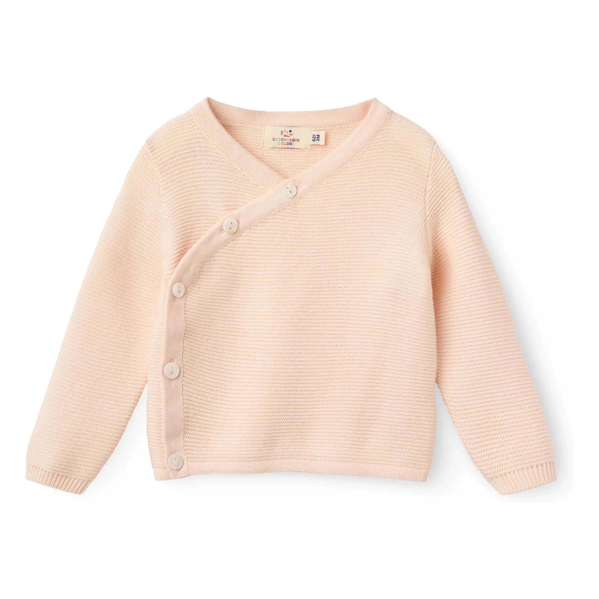 Copenhagen Colors - Cache-Coeur-Cardigan aus Bio-Baumwolle | Lychee Pink