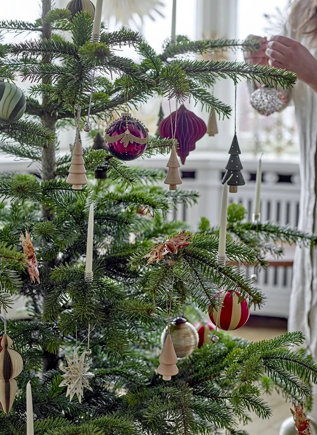 Bloomingville - Jayli Weihnachtsbaum Ornament Set - 3er Set | Grün
