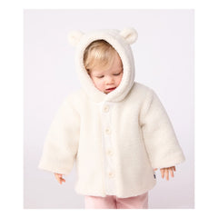 Petit Bateau - Sherpa-Ohrringe mit Ohren | Ecru
