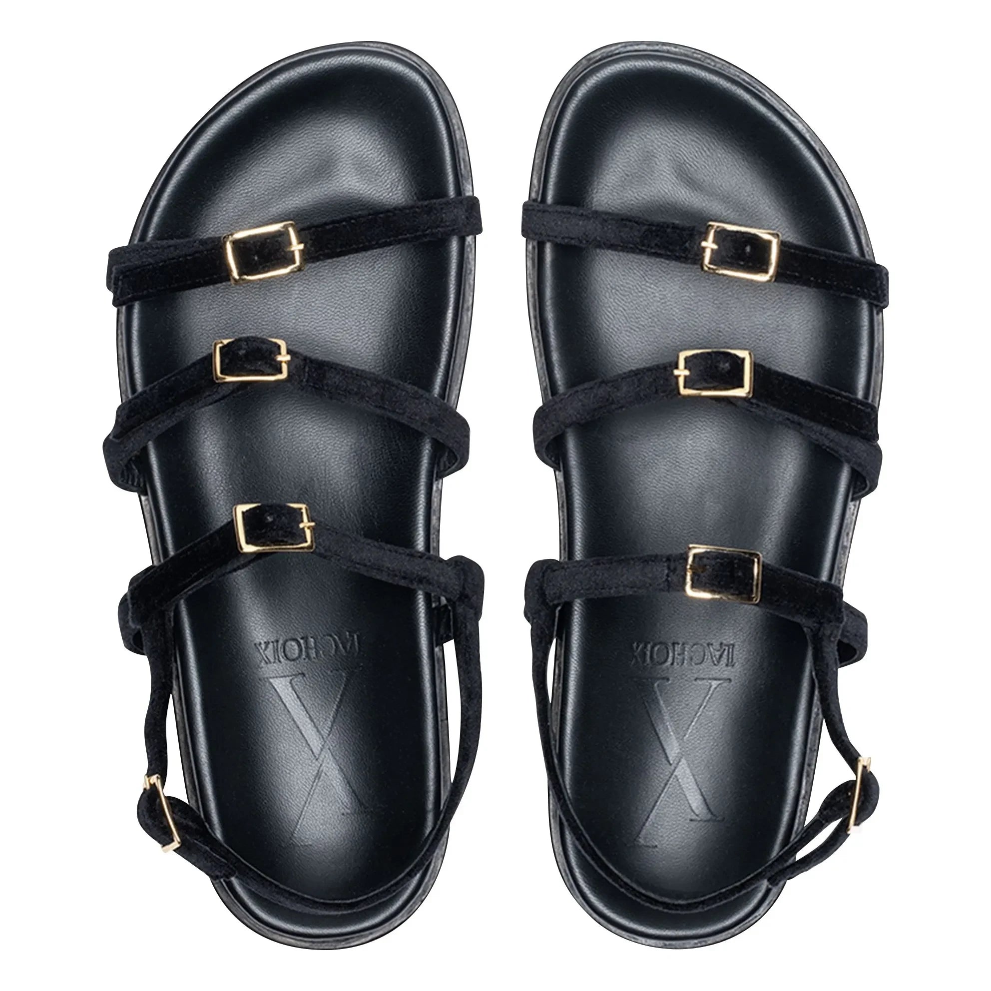Lachoix - Ella Leder-Sandalen | Schwarz
