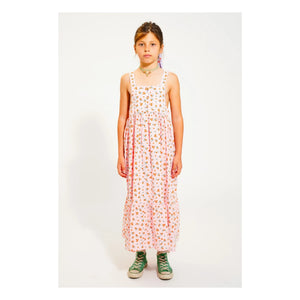 Piupiuchick - Bio-Baumwoll-Blumenkleid | Pfirsich