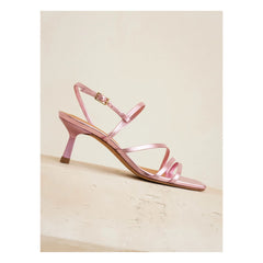 Bobbies - Alix Laminé Ledersandalen | Rosa