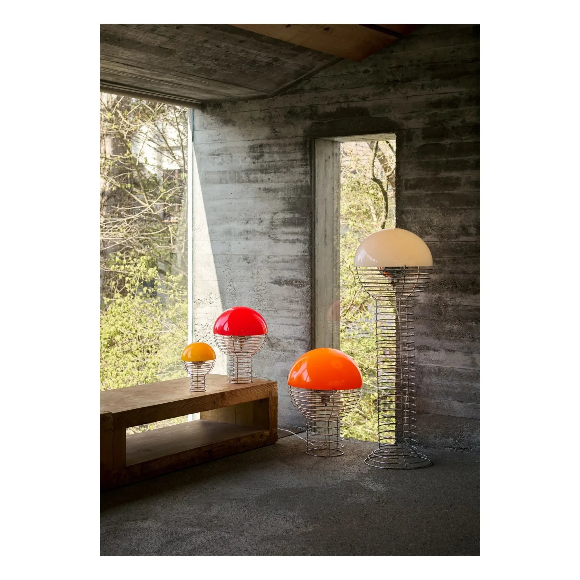 Verpan - Wire Nomad Leuchte Ø18 cm | Orange