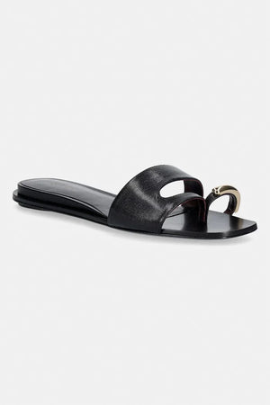 Tory Burch Deri Düz Taban Kadın Terlik Pierced Slide