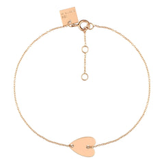Ginette NY - Armband Angèle Mini-Herz | Roségold