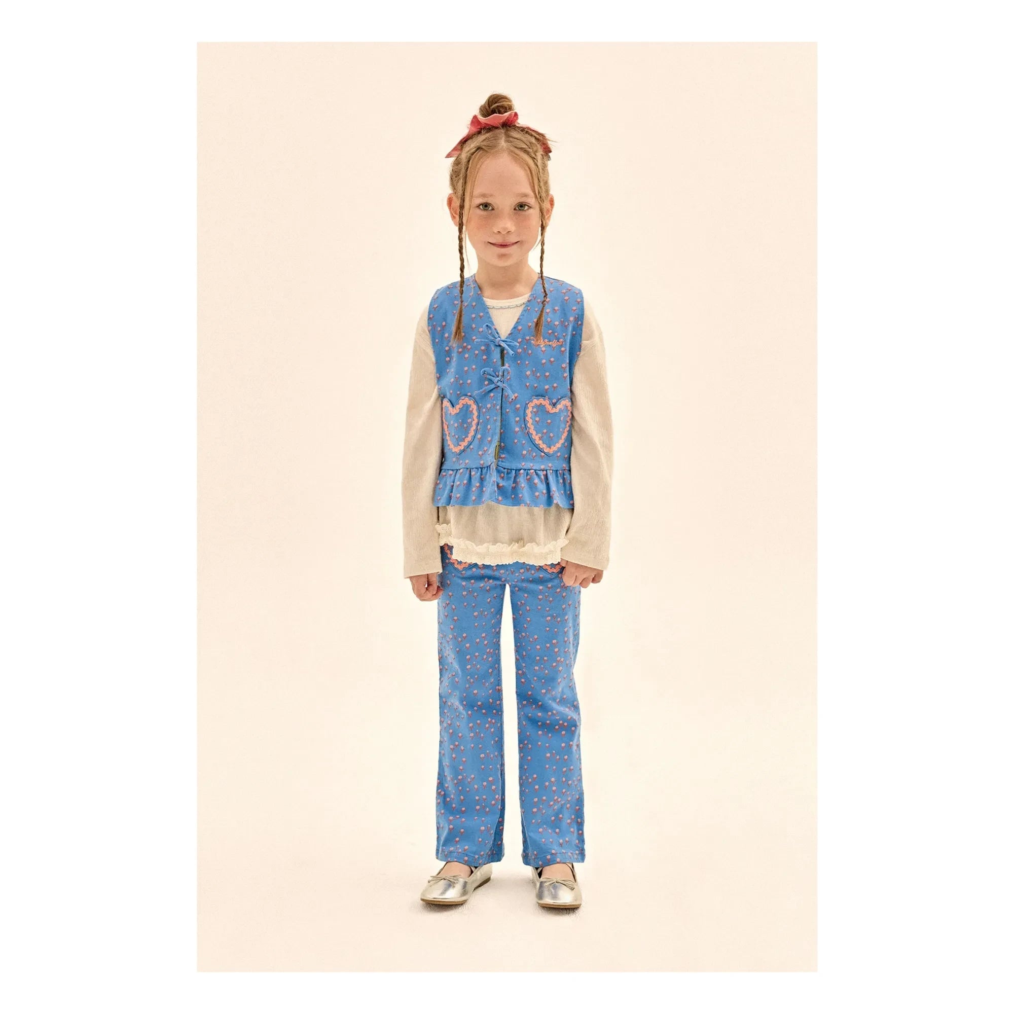 Jelly Mallow - Flare Hearts Hose | Blau