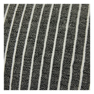 HKliving - Gestreiftes Kissen | Schwarz