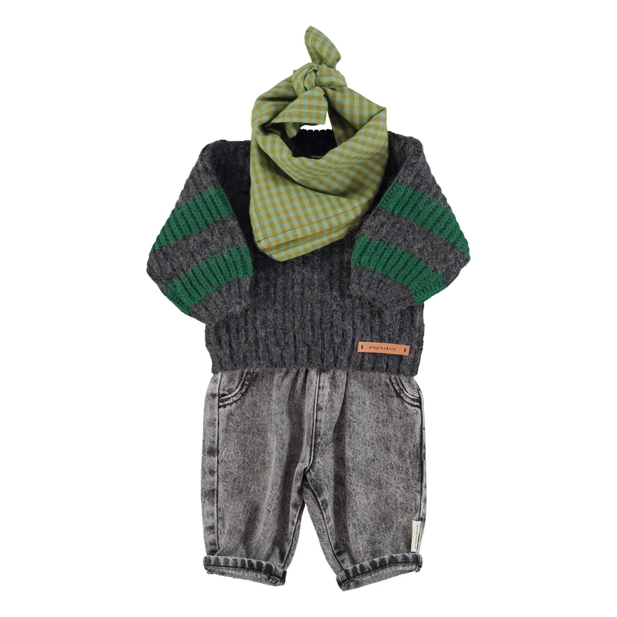 Piupiuchick - Baby-Jeans mit Gummizug | Schwarz