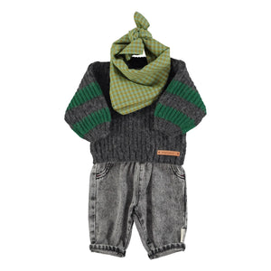 Piupiuchick - Baby-Jeans mit Gummizug | Schwarz
