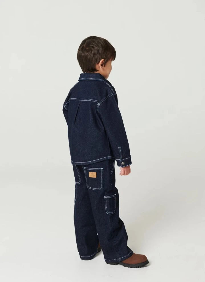 Copenhagen Colors - Organik Pamuk Denim Gömlek | Koyu Mavi