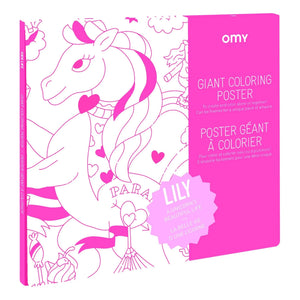 Omy - Lily Buntes Poster | Rosa