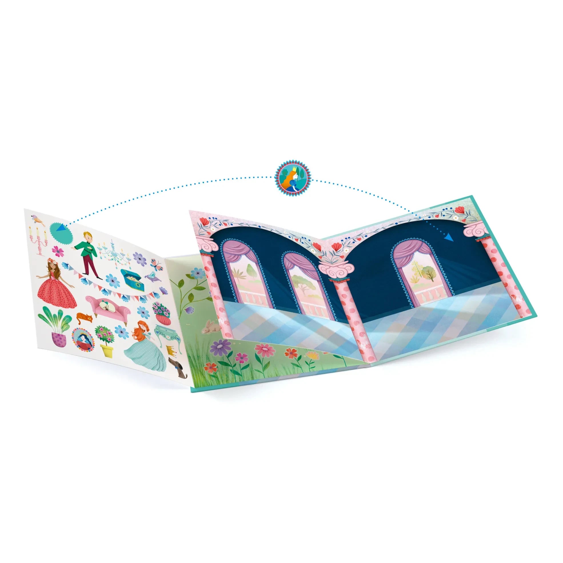 Djeco - Leben im Schloss Sticker