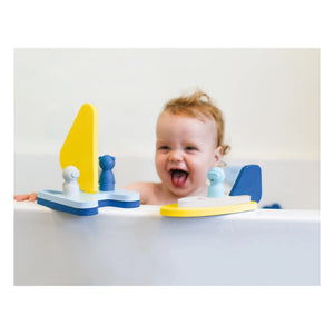 Quut - Segelboote 3D Badepuzzle - 12 Teile | Blau