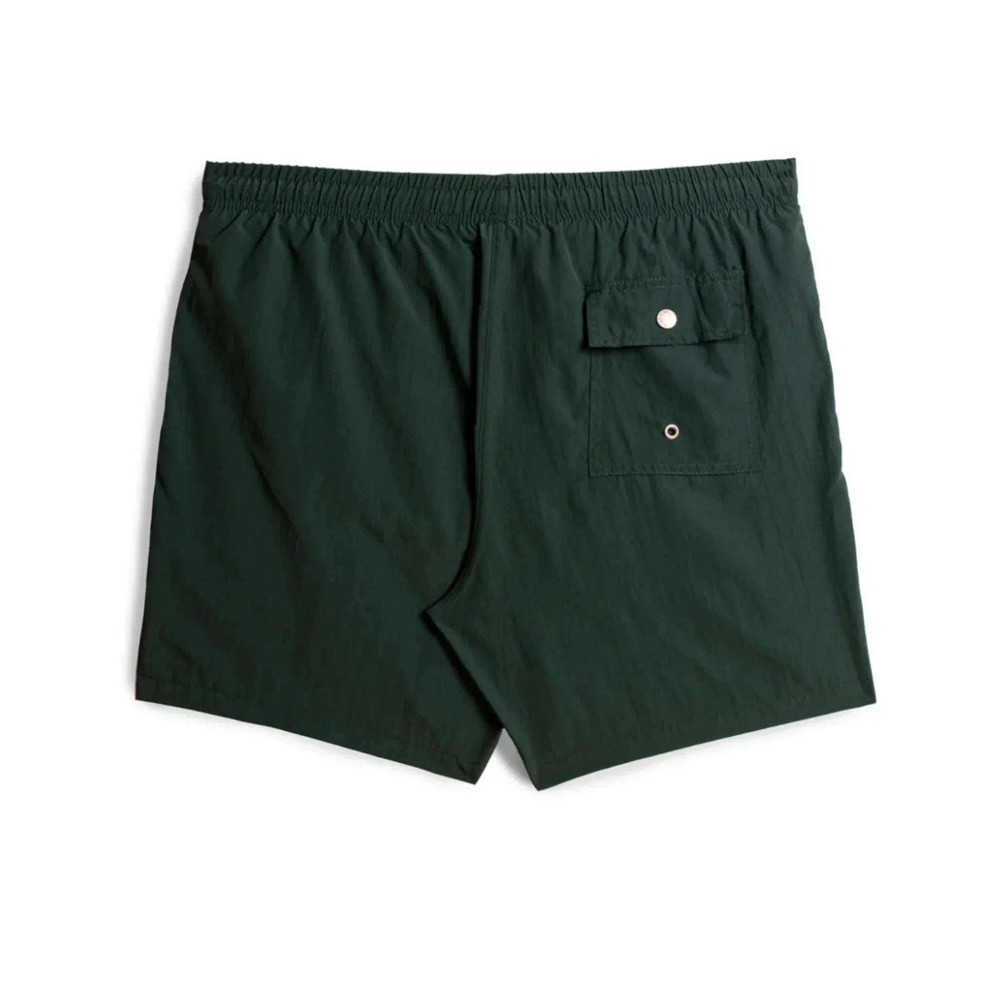 Bather - Badeshorts aus recyceltem Material mit flachem Rücken | Chromgrün