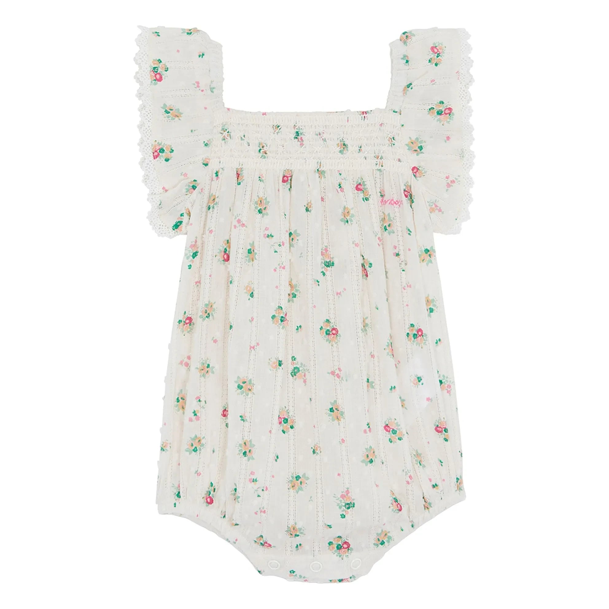 Bonton - Lalix Bouquets Smok-Overall | Weiß