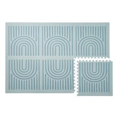 Toddlekind - Lineare modulare Spielmatte | Grau-Blau