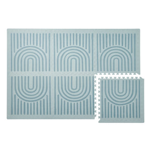 Toddlekind - Lineare modulare Spielmatte | Grau-Blau