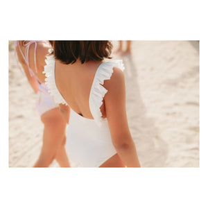 Lison Paris - Bora Bora Recyceltes Lycra Badeanzug | Weiß