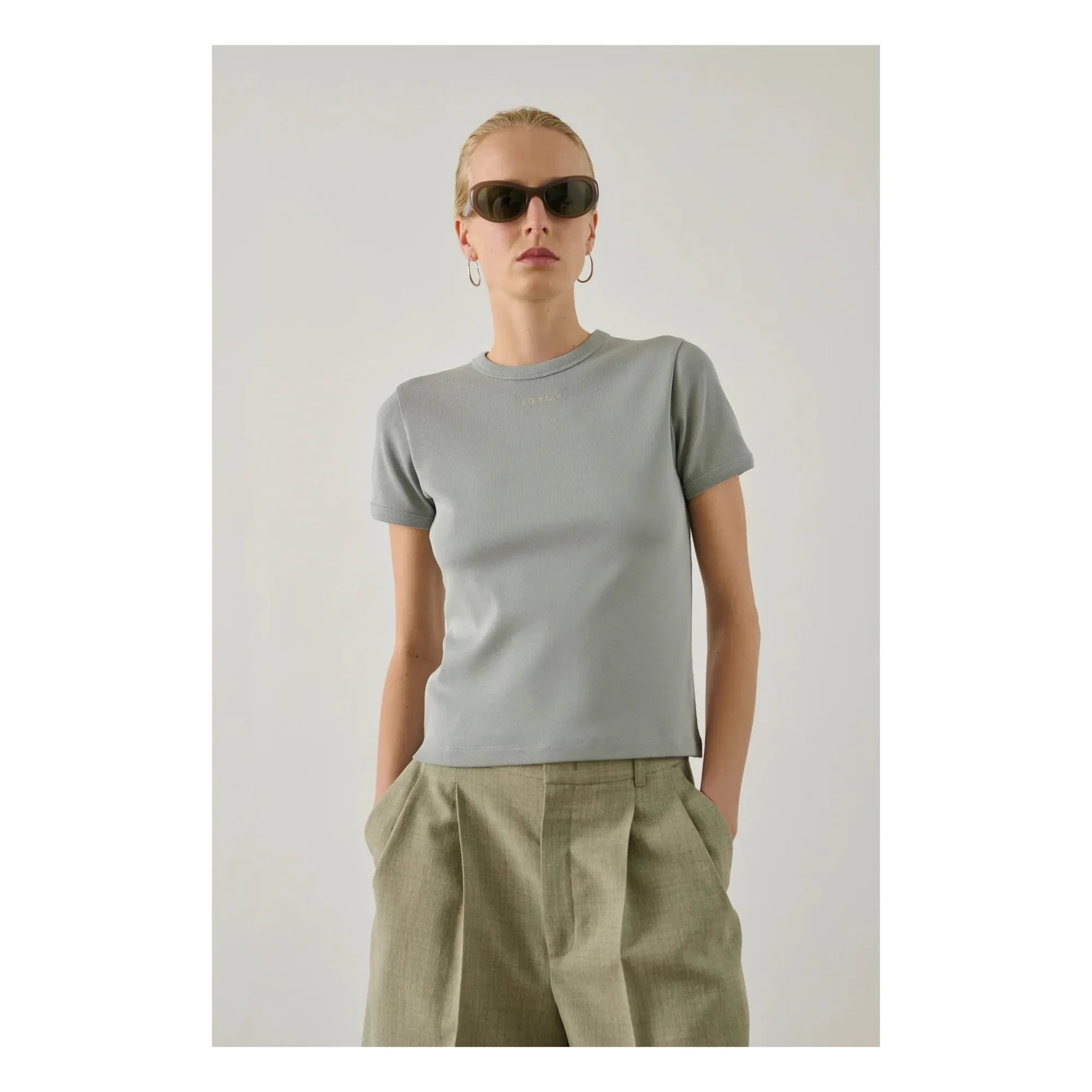 Soeur - Aristide Bio-Baumwoll-T-Shirt | Eisblau