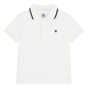 Petit Bateau - Organik pamuk polo tişört | Beyaz