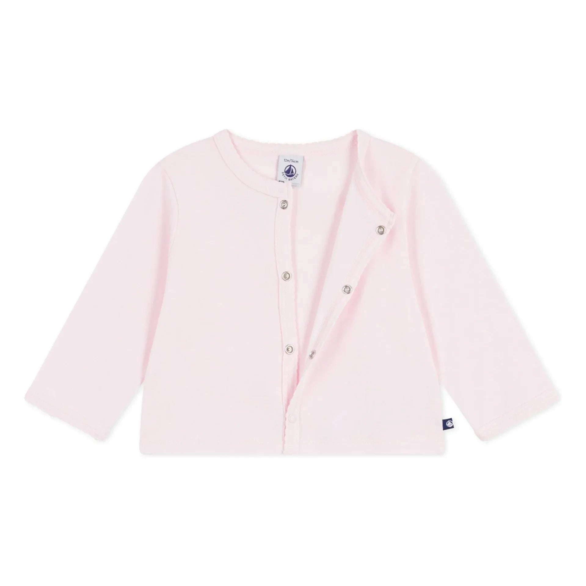 Petit Bateau - Einfache Weste | Blassrosa